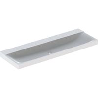 Geberit Xeno2 wastafel 140x48x14cm zonder kraangaten zonder overloop KeraTect wit 500931001 - thumbnail