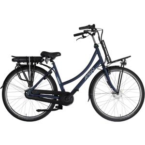 AMIGO Elektrische Transportfiets E-Lagos T3 28 Inch 50 cm Dames 7V Rollerbrake Matblauw