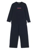 DSQUARED2 KIDS pyjama en coton à logo imprimé - Bleu