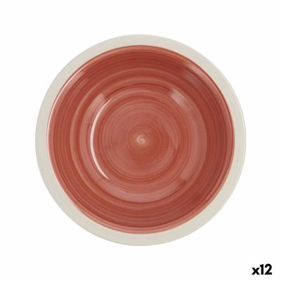 Diep bord Quid Calypso Terra cotta Keramisch Ø 21,5 cm (12 Stuks)