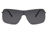 CWI zonnebril shield heren volledig omrand cat. 3 zwart/zwart - thumbnail