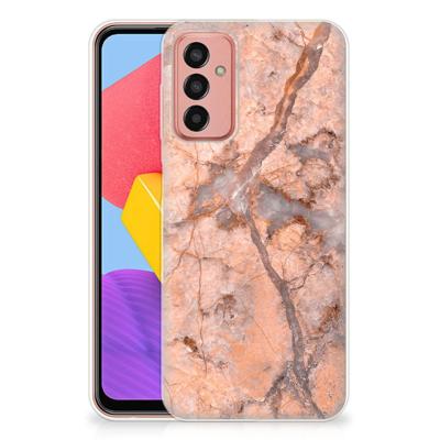 Samsung Galaxy M13 | M23 | TPU | Siliconen hoesje | Marmer Oranje