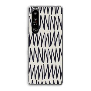 Marrakech Zigzag: Sony Xperia 1 III Transparant Hoesje