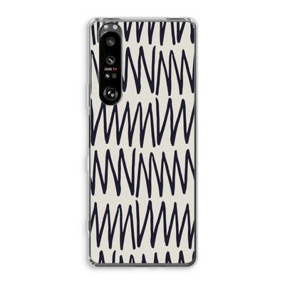 Marrakech Zigzag: Sony Xperia 1 III Transparant Hoesje
