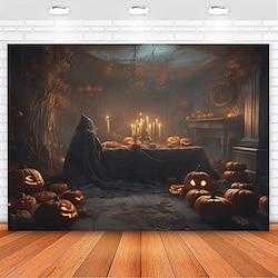 halloween decoraties hangend tapijt jack o lantaarn pompoenen kunst aan de muur groot tapijt muurschildering decor foto achtergrond deken gordijn thuis slaapkamer woonkamer decoratie herenhuis Lightinthebox