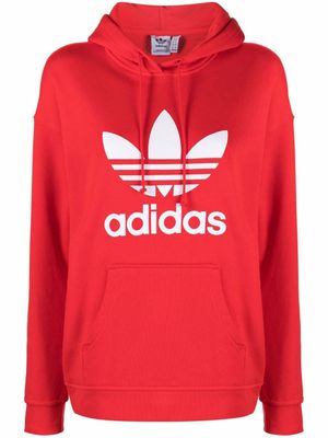adidas hoodie à logo imprimé - Rouge