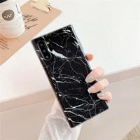 TPU glad Gemarmerde IMD mobiele telefoon Case voor Galaxy Note 10 + (zwarte F30)