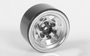 RC4WD Stamped Steel 1.0 Stock Beadlock Wheels (Silver) (Z-W0263)