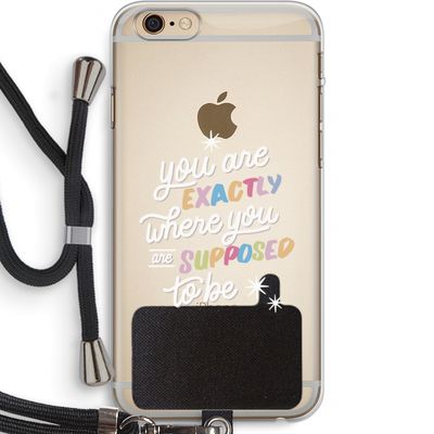 Right Place: iPhone 6 PLUS / 6S PLUS Transparant Hoesje met koord