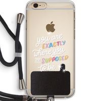 Right Place: iPhone 6 PLUS / 6S PLUS Transparant Hoesje met koord