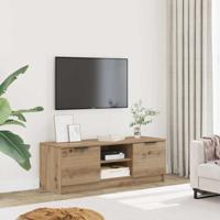 Tv-meubel 102x35x36,5 cm bewerkt hout artisanaal eikenkleur
