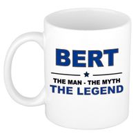 Naam cadeau mok/ beker Bert The man, The myth the legend 300 ml   -
