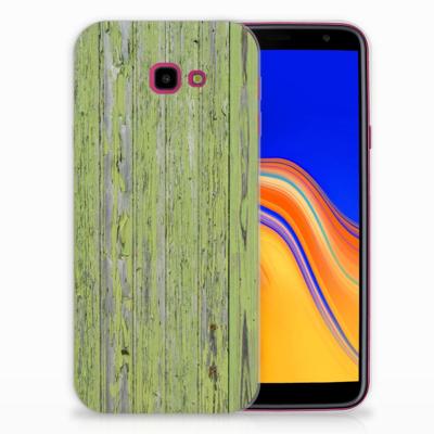 Samsung Galaxy J4 Plus (2018) | Bumper Hoesje | Green Wood