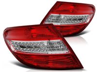 Tuning-Tec Achterlichten MERCEDES C-Klasse W204 SEDAN 07-10 ROOD HELDER LED - thumbnail