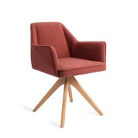 Jesper Home Eetkamerstoel 'Tome' Revolve Oak Natural, kleur Shabby Saffron