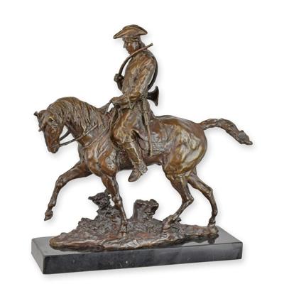 A BRONZE SCULPTURE OF LOUIS XV ON HORSEBACK