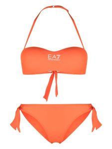 Ea7 Emporio Armani bikini à logo imprimé - Orange