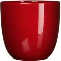 Mica Decorations bloempot Tusca 17x16 cm donkerrood