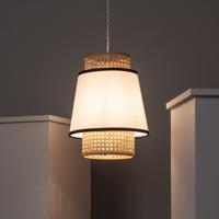 Hanglamp rotan 'Marya' E27 fitting modern gevlochten design 250mm - thumbnail