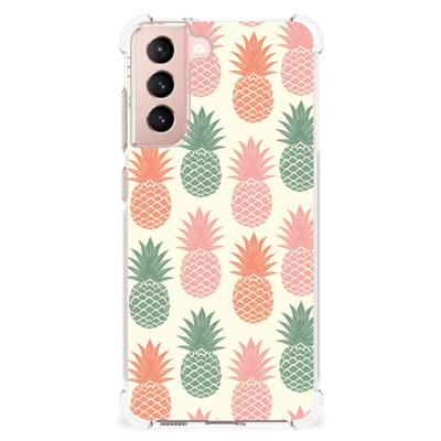 Samsung Galaxy S21 FE Beschermhoes Ananas Samsung Galaxy S21 FE Beschermhoes Ananas