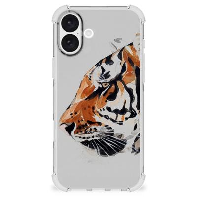 Back Cover iPhone 16 Plus Watercolor Tiger