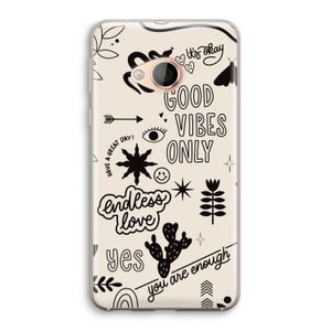 Good vibes: HTC U Play Transparant Hoesje