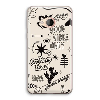 Good vibes: HTC U Play Transparant Hoesje