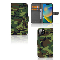 iPhone 14 Plus Telefoon Hoesje Army Dark - thumbnail