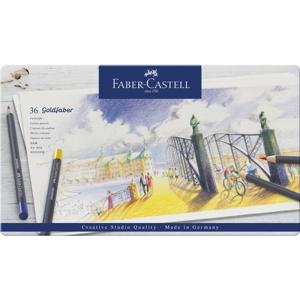 36 Kleurpotloden Faber-Castell Goldfaber in bliketui