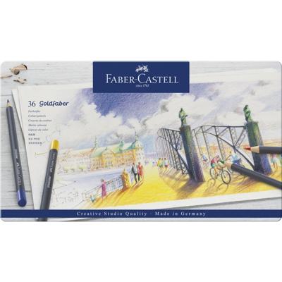36 Kleurpotloden Faber-Castell Goldfaber in bliketui