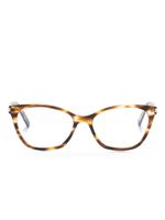 Saint Laurent Eyewear lunettes de soleil SL 282 Slim à monture papillon - Marron