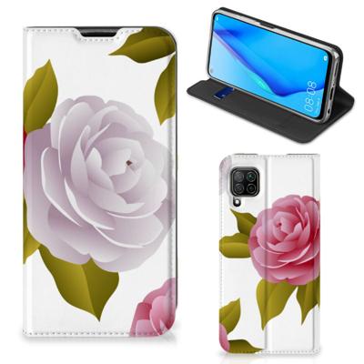Huawei P40 Lite Smart Cover Roses Huawei P40 Lite Smart Cover Roses