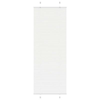 Pliss rolgordijn 75x200 cm stofbreedte 74,4 cm polyester wit