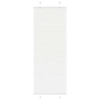 Pliss rolgordijn 75x200 cm stofbreedte 74,4 cm polyester wit