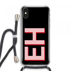 Monogram: iPhone XS Max Transparant Hoesje met koord