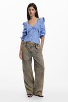 Jeans met lettering - BLACK - 44
