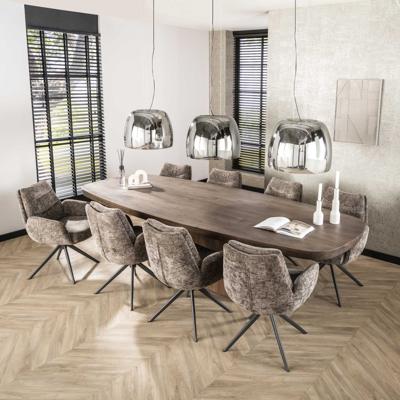 LifestyleFurn Deens Ovale Eettafel 'Willem' Acaciahout, 300 x 120cm