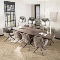 LifestyleFurn Deens Ovale Eettafel 'Willem' Acaciahout, 300 x 120cm LifestyleFurn Deens Ovale Eettafel 'Willem' Acaciahout, 300 x 120cm