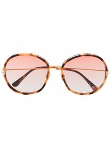 TOM FORD Eyewear lunettes de vue à monture ronde - Marron