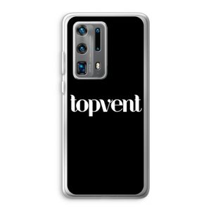 Topvent Zwart: Huawei P40 Pro Plus Transparant Hoesje