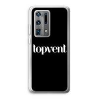 Topvent Zwart: Huawei P40 Pro Plus Transparant Hoesje