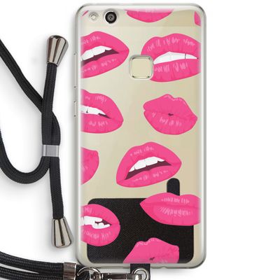 Bite my lip: Huawei Ascend P10 Lite Transparant Hoesje met koord