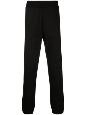Moncler pantalon de jogging à logo brodé - Noir