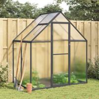 VidaXL Tuinkas met basisframe 169x114x195 cm aluminium antracietkleur