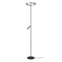Lucide APPLAUSE - Vloerlamp - Ø 33 cm - LED Dimb. - CCT - 2700K/4000K - Grijs ijzer | Premium