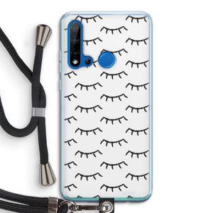 Wimpers: Huawei P20 Lite (2019) Transparant Hoesje met koord