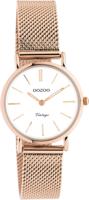 OOZOO Timepieces Horloge Rosé Goud/Wit | C20233