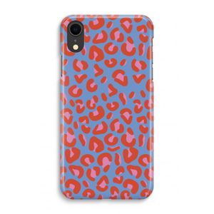 Leopard blue: iPhone XR Volledig Geprint Hoesje