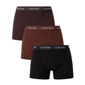 Calvin Klein Boxershorts 3-pack zwart-bruin