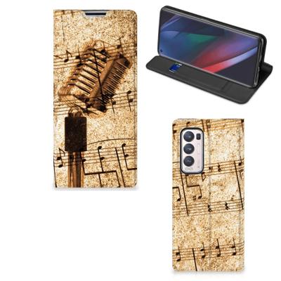 OPPO Find X3 Neo Stand Case Bladmuziek OPPO Find X3 Neo Stand Case Bladmuziek